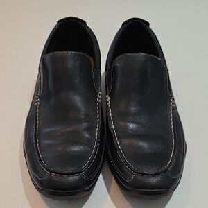 Cole Haan Dress Shoes Leather Slip-On Loafers Black Mens 12